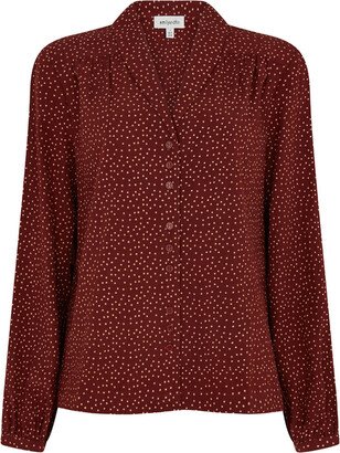 Edie Auburn Mini Spot Blouse