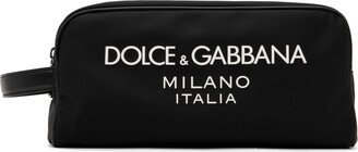 Black Logo Toiletry Bag