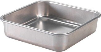 Natural Aluminum Commercial Square Cake Pan - Silver