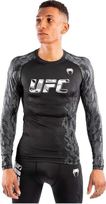 VENUM UFC VENUM Authentic Fight Week Long Sleeve Rashguard (Black) Men's Clothing