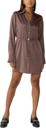 Women's Printed Day To Shine Button-Front Dress