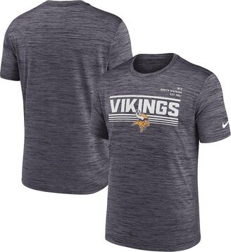 Men's Anthracite Minnesota Vikings Yardline Velocity Performance T-shirt