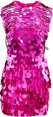 Raevynn Fallon Dress In Pink Disc Sequins