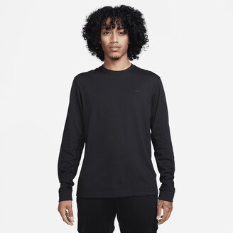 Men's Primary Dri-FIT Long-Sleeve Versatile Top in Black