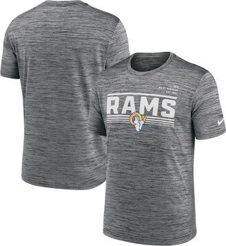 Men's Gray Los Angeles Rams Yardline Velocity Performance T-shirt