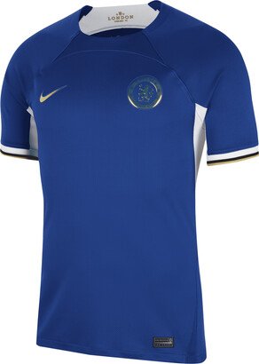 Enzo Fernández Chelsea 2023/24 Stadium Home Men's Dri-FIT Soccer Jersey in Blue