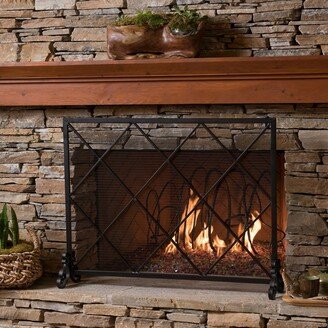 Howell Single Panel Iron Fireplace Screen