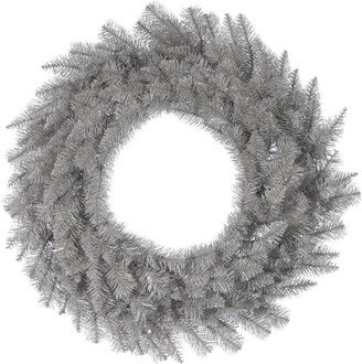 Platinum Fir Artificial Christmas Wreath, Unlit