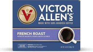 Victor Allen's Coffee French Roast Single Serve Coffee Pods, 42 Ct