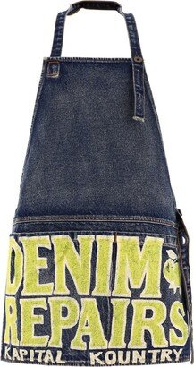 Denim Damaged apron-AA