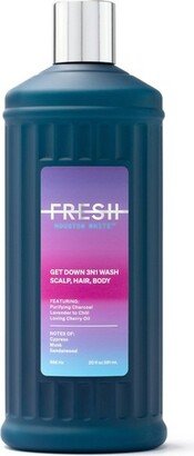 FRESH by Houston White Get Down 3-in-1 Body Wash, Shampoo & Conditioner - 20 fl oz