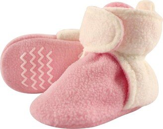 Unisex-Baby Cozy Fleece Booties (Light Pink Cream) Hose