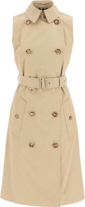 gabardine trench dress