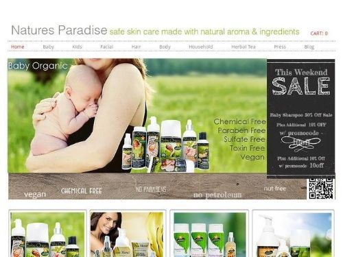 Natures Paradise Organics Promo Codes & Coupons