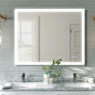 Simplie Fun 40x32 Inch Led Bathroom Mirror, Bathroom Vanity Mirror with Lights, Backlit and Front Lighted Mirror for Bathroom, Anti-Fog Dimmable Makeup Lighted Mi