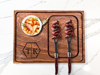 Wood Steak Plate Personalized Serving Board Personalized Serving Dish Realtor Client Gifts Corporate For Him Wood