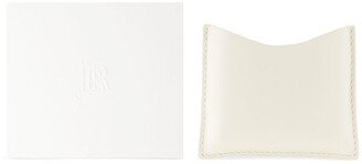 Refillable Leather Compact Case – White