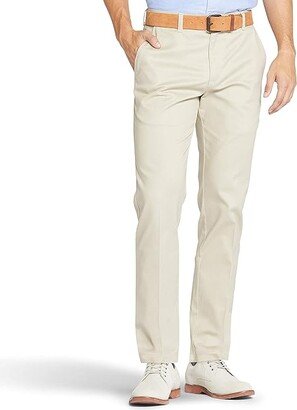 Men's Total Freedom Stretch Slim Fit Flat Front Pant (Sand) Men's Clothing