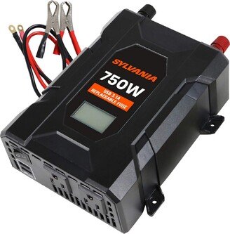 750W Continuous / 1000W Peak Power Inverter | Dc 12V to 110V Ac Power Car / Rv Converter, 2 Usb ports 5V Dc 3.1A shared, Lcd Display, 12V Plu