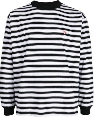 Logo-Patch Striped Jumper