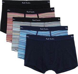 Men Trunk 5 Pack Boxer Blue