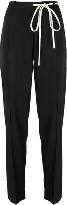 Drawstring-Fastening Waistband Trousers-AA