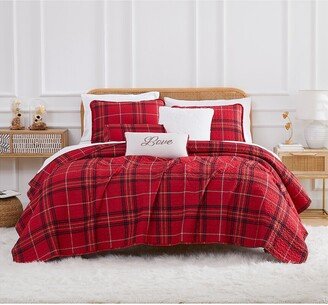 Vilano Plaid Quilt Bedding Set-AA