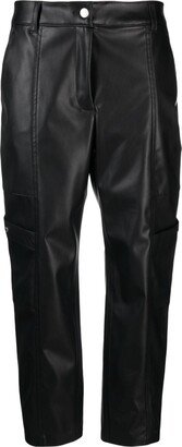 Mid-Rise Tapered Trousers-AO