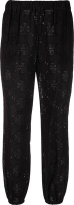 Broderie Anglaise Cotton Trousers