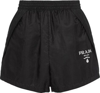 Re-Nylon logo-embroidered shorts