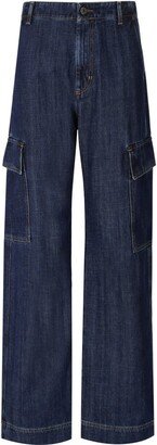 Califfo Dark Blue Cargo Jeans