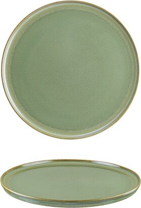 Turgla Home Sage Porcelain Plate Green Round 8.50 X 8.50 X 0.75