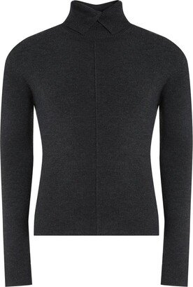 Turtleneck Long-Sleeved Jumper-AS