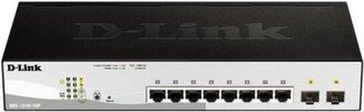 D-Link Dgs-1210-10MP 8-Port Gigabit Smart Managed PoE (Power over Ethernet) Switch with 2 Gigabit Sfp Ports, 130W PoE Budget