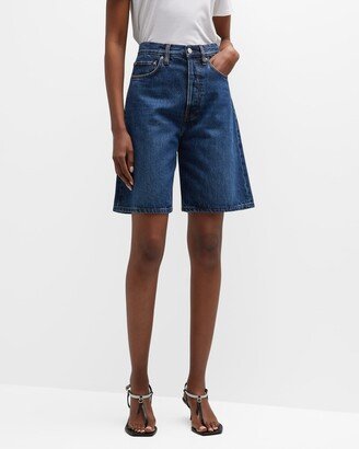 Classic Denim Bermuda Shorts-AA