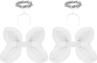 Darware- Christmas Angel Wings/Halo Sets, Dress up Costumes for Christmas Pageants 2pk