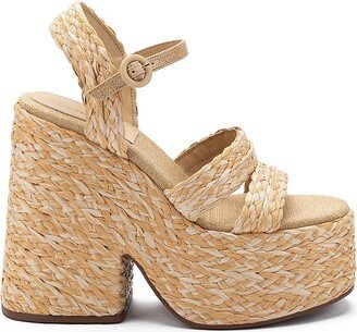 Carmen 145MM Raffia Platform Sandals