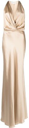 Draped Halterneck Gown-AB