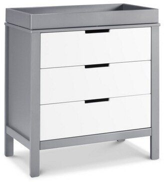 Colby 3-Drawer Dresser - White/ Grey