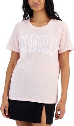 Grayson Threads Black Juniors' Los Angeles Graphic T-Shirt