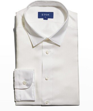 Men’s Slim Fit Silk Shirt-AA