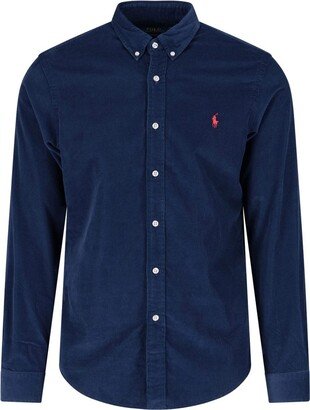 Pony Embroidered Buttoned Shirt-AP