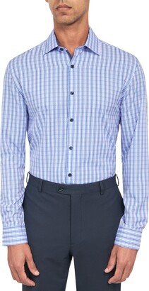 Slim Fit Check Stretch Performance Dress Shirt