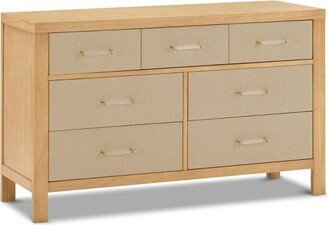 Eloise 7D Assembled Dresser - Honey/Performance Sand Eco-Weave