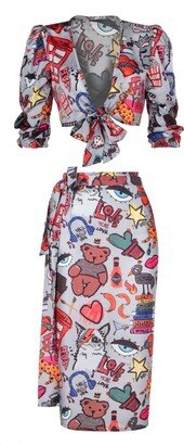 King Naked Hello You Shirt Skirt Set