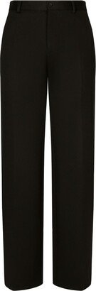 Pressed-Crease Tailored-Cut Trousers-AA