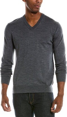 Quincy Wool V-Neck Sweater-AE