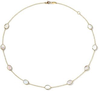 18kt yellow gold Rock Candy Confetti mother of pearl necklace