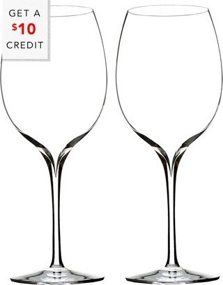 Set Of 2 Elegance Pinot Grigio Wine Glasses With $10 Credit