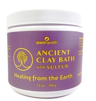 Zion Health Clay Bath with Sulfur, 12 oz